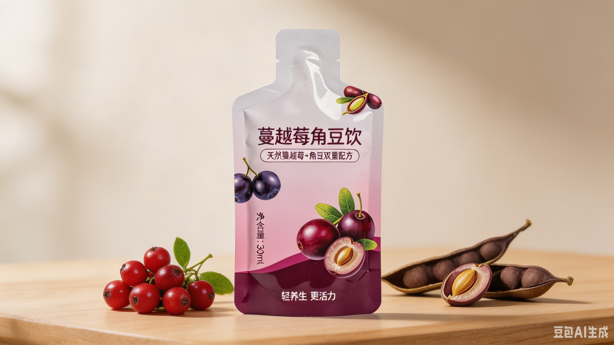 蔓越莓角豆饮品