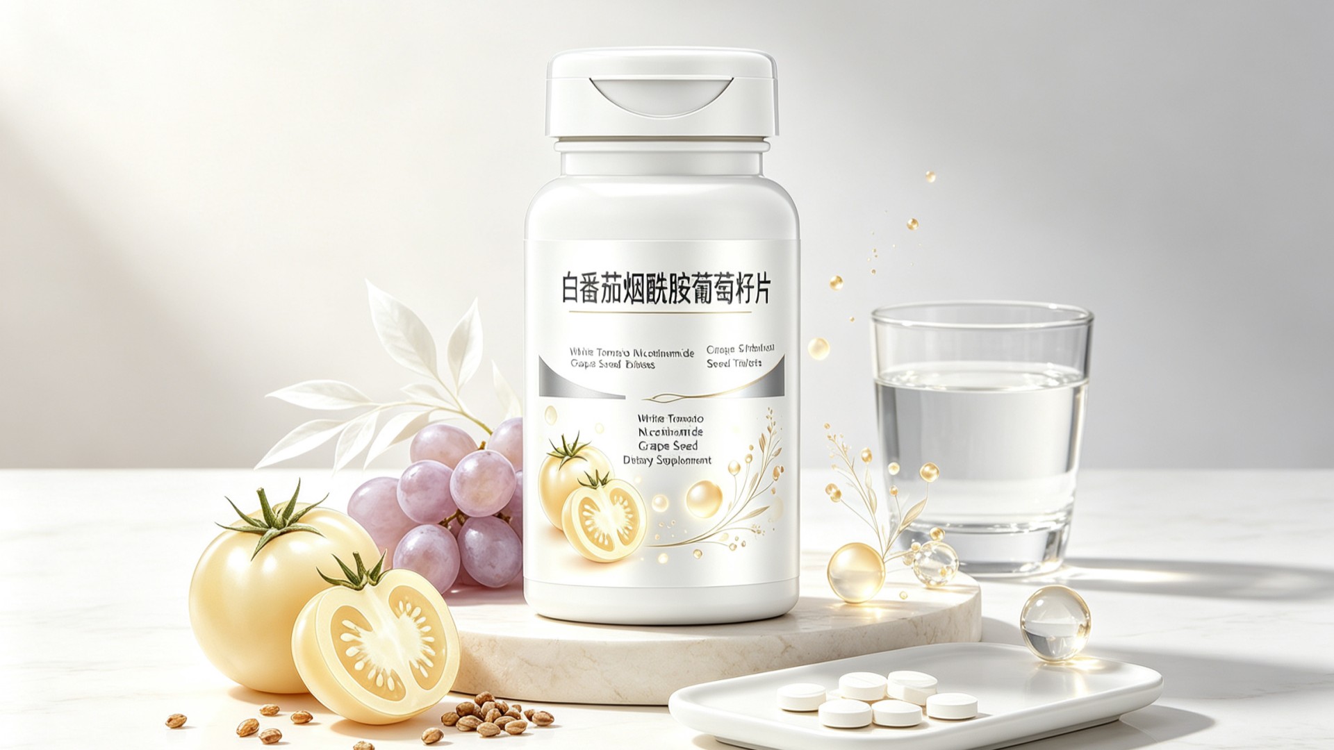 白番茄谷胱甘肽烟酰胺片