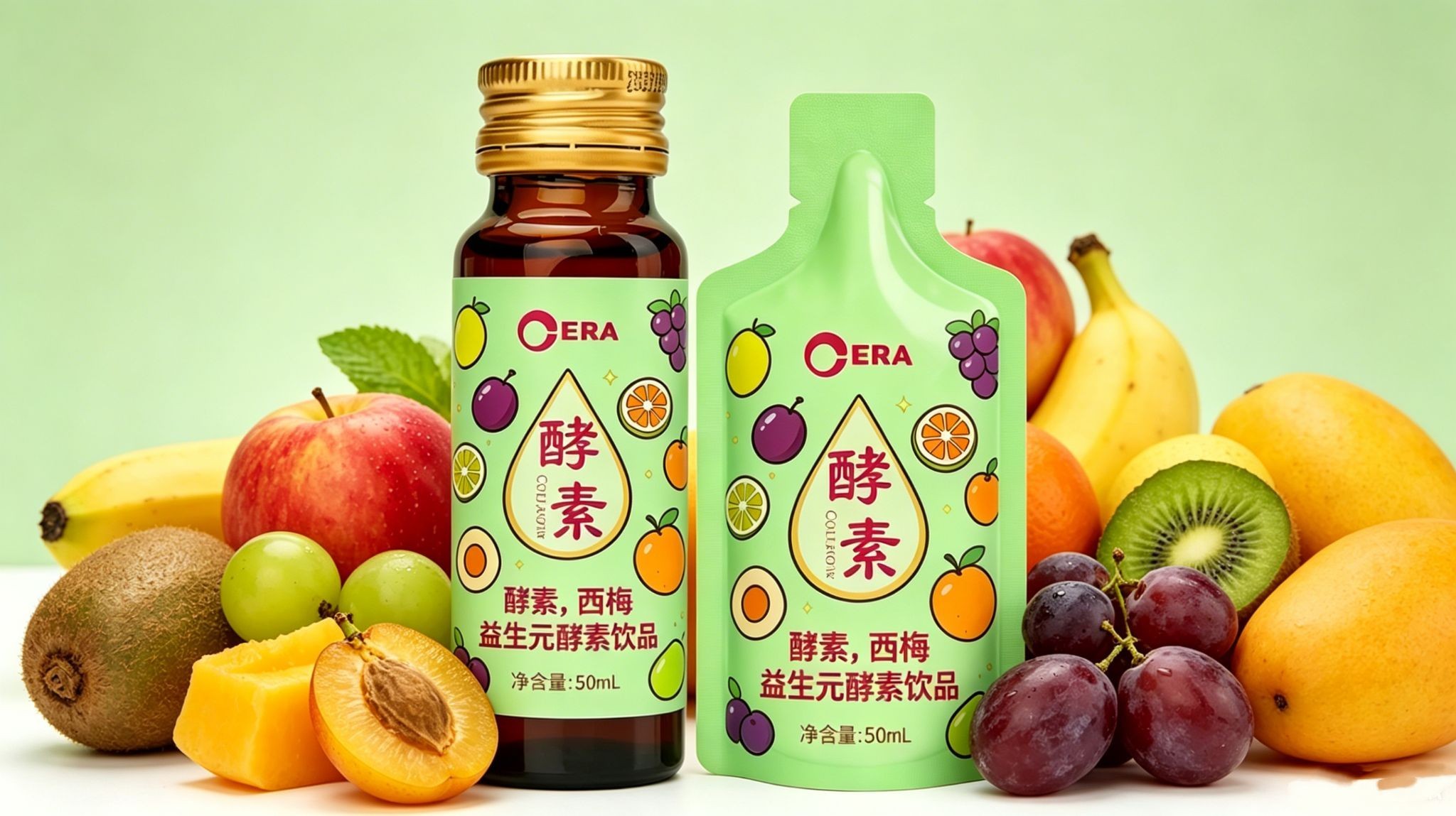 西梅益生元酵素饮品